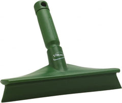 Vikan - 9.84" Rubber Blade Bench Squeegee - Single Edge, Green, Plastic Holder - Americas Tooling