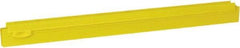 Vikan - 20" Rubber Blade Squeegee Refill - Double Edge, Yellow, Plastic Holder - Americas Tooling