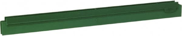 Vikan - 20" Rubber Blade Squeegee Refill - Double Edge, Green, Plastic Holder - Americas Tooling