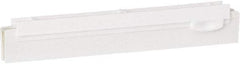 Vikan - 10" Rubber Blade Squeegee Refill - Double Edge, White, Plastic Holder - Americas Tooling