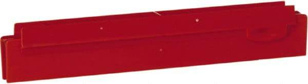 Vikan - 10" Rubber Blade Squeegee Refill - Double Edge, Red, Plastic Holder - Americas Tooling