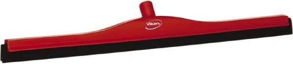 Vikan - 28" Foam Rubber Blade Bench Squeegee - Double Edge, Red, Plastic Holder - Americas Tooling