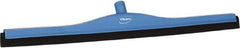 Vikan - 28" Foam Rubber Blade Bench Squeegee - Double Edge, Blue, Plastic Holder - Americas Tooling