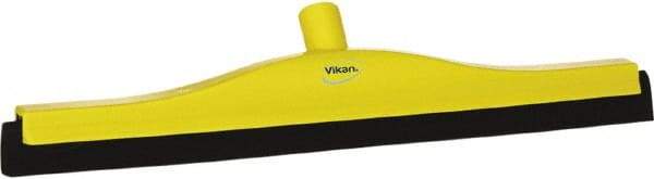 Vikan - 20" Foam Rubber Blade Bench Squeegee - Double Edge, Yellow, Plastic Holder - Americas Tooling