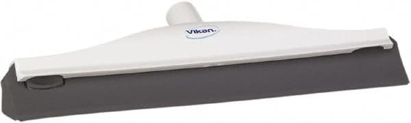 Vikan - 16" Rubber Blade Ceiling Squeegee - Double Edge, White, Plastic Holder - Americas Tooling