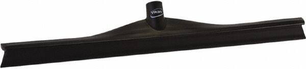 Vikan - 23.62" Rubber Blade Floor Squeegee - Single Edge, Black, Plastic Holder - Americas Tooling