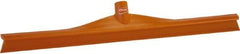 Vikan - 23.62" Rubber Blade Floor Squeegee - Single Edge, Orange, Plastic Holder - Americas Tooling