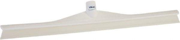 Vikan - 23.62" Rubber Blade Floor Squeegee - Single Edge, White, Plastic Holder - Americas Tooling