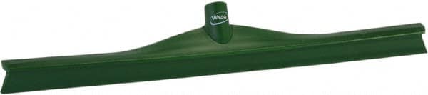 Vikan - 23.62" Rubber Blade Floor Squeegee - Single Edge, Green, Plastic Holder - Americas Tooling