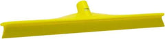 Vikan - 19.67" Rubber Blade Floor Squeegee - Single Edge, Yellow, Plastic Holder - Americas Tooling