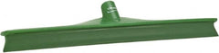 Vikan - 19.67" Rubber Blade Floor Squeegee - Single Edge, Green, Plastic Holder - Americas Tooling