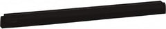 Vikan - 24" Foam Rubber Blade Squeegee Refill - Double Edge, Black, Plastic Holder - Americas Tooling