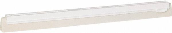 Vikan - 20" Foam Rubber Blade Squeegee Refill - Double Edge, White, Plastic Holder - Americas Tooling