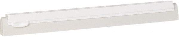 Vikan - 16" Foam Rubber Blade Squeegee Refill - Double Edge, White, Plastic Holder - Americas Tooling