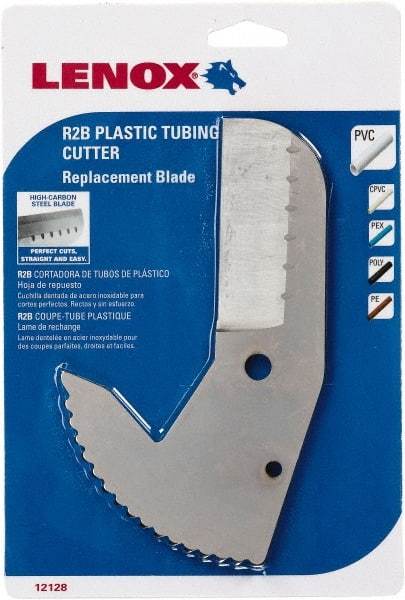 Lenox - Cutter Replacement Blade - Use with Lenox: 12124R2, Cuts PVC, CPVC, Pex, Polyethylene and Rubber Hose - Americas Tooling