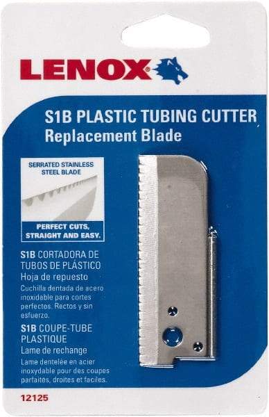 Lenox - Cutter Replacement Blade - Use with Lenox: 1212S1, Cuts PVC, CPVC, Pex, Polyethylene and Rubber Hose - Americas Tooling