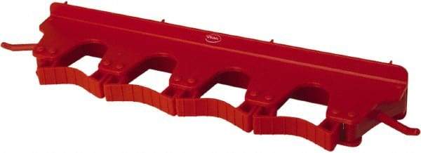 Vikan - 22 Lb Capacity, 3-5/32" Projection, Polypropylene/Rubber Wall Strip Organizer - 15-1/2" OAL - Americas Tooling