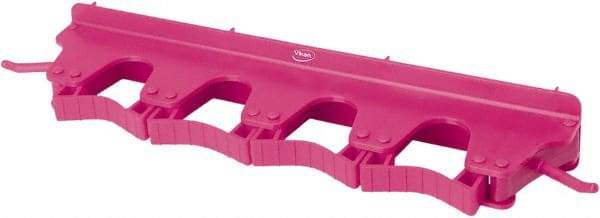 Vikan - 22 Lb Capacity, 3-5/32" Projection, Polypropylene/Rubber Wall Strip Organizer - 15-1/2" OAL - Americas Tooling