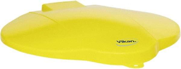 Vikan - 3 Gal Polypropylene Pail Lid - Yellow, For Use with 5691 - Americas Tooling