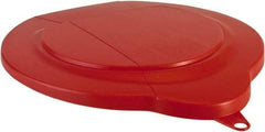 Vikan - 1.5 Gal Polypropylene Pail Lid - Red, For Use with 5691 - Americas Tooling