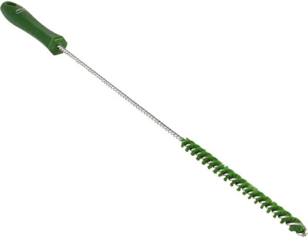 Vikan - 0.4" Diam Polyester Valve Brush - 19-5/8" OAL, 5-11/16" Head Length, Polypropylene & Stainless Steel Handle - Americas Tooling