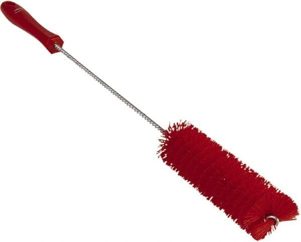 Vikan - 1-5/8" Diam Polyester Valve Brush - 19-5/8" OAL, 5-5/8" Head Length, Polypropylene & Stainless Steel Handle - Americas Tooling