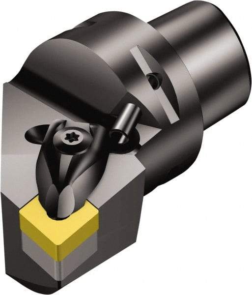 Sandvik Coromant - Left Hand Cut, Size C6, CNMG 120408 Insert Compatiblity, Internal Modular Turning & Profiling Cutting Unit Head - 45mm Ctr to Cutting Edge, 65mm Head Length, Through Coolant, Series T-Max P - Americas Tooling