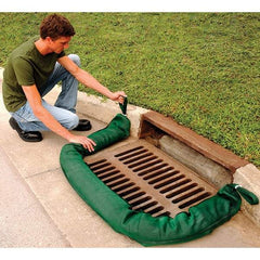 UltraTech - 1 Gal, 9' Long, 4" Diam, Woven Polymer/Sediment Filter Sock, Sediment - Stormwater & Construction, Green - Americas Tooling