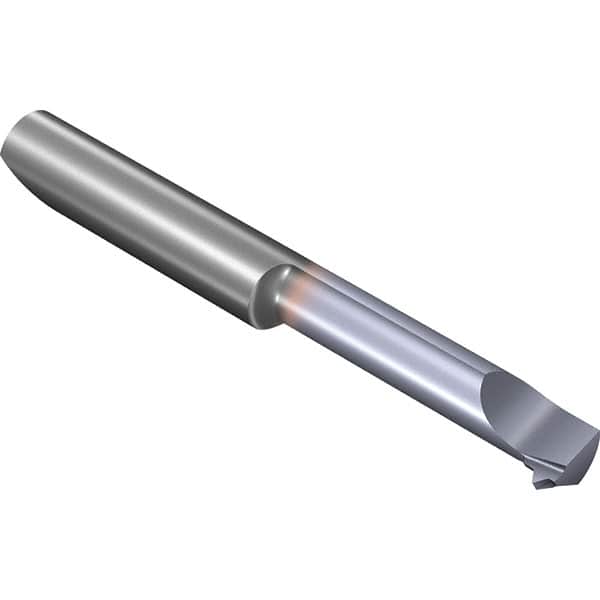 Vargus - 16mm Cutting Depth, 16 to 48 TPI, 6.2mm Diam, Internal Thread, Solid Carbide, Single Point Threading Tool - TiCN Finish, 42mm OAL, 6mm Shank Diam, 2.9mm Projection from Edge, 0.5 to 1.5mm Pitch, 60° Profile Angle - Exact Industrial Supply