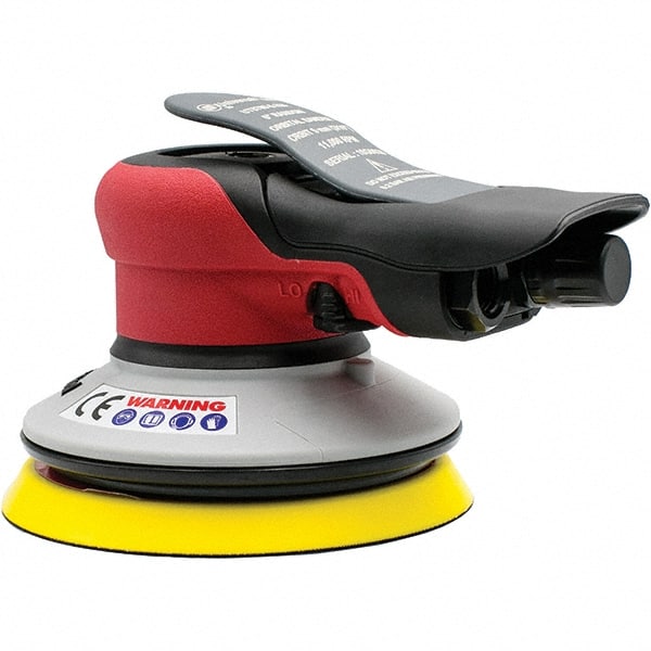 Universal Tool - 5" 12,000 RPM Palm Air Random Orbital Sander - Exact Industrial Supply