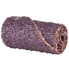 Norton - 1/2" Max Roll Diam x 2" OAL, 120 Grit Aluminum Oxide Straight Cartridge Roll - Americas Tooling