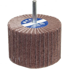 Norton - 2" Diam x 1" Face Width, Very Fine Aluminum Oxide Nonwoven Mounted Flap Wheel - Americas Tooling