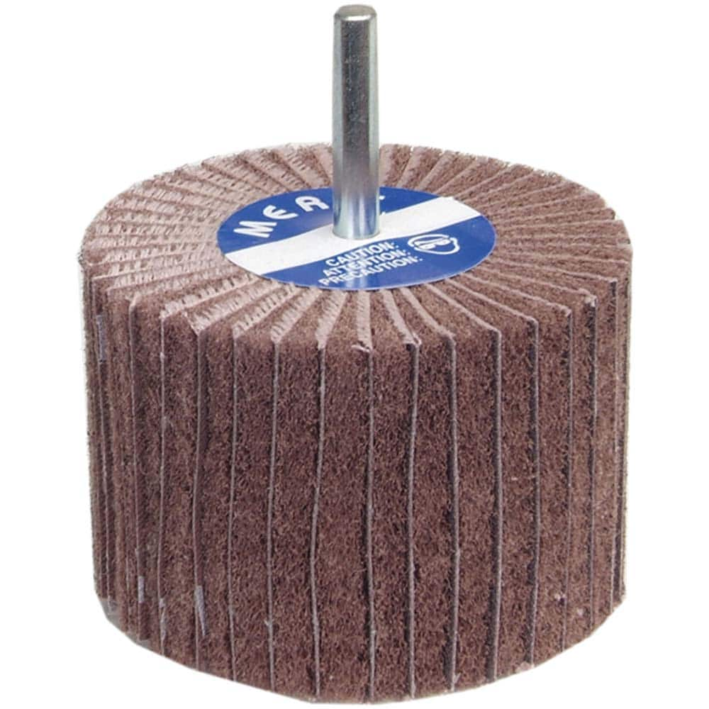 Norton - 4" Diam x 1" Face Width, Very Fine Aluminum Oxide Nonwoven Mounted Flap Wheel - Americas Tooling