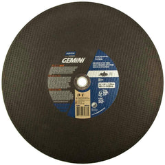 Norton - 16 x 1/8, 1" Hole 24 Grit Aluminum Oxide Cutoff Wheel - Americas Tooling