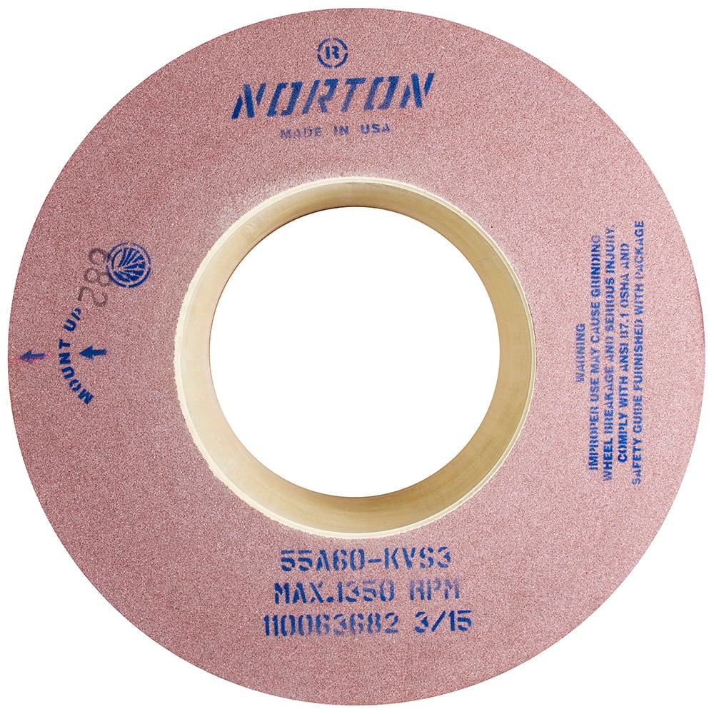 Norton - Centerless & Cylindrical Grinding Wheels Wheel Diameter (Inch): 24 Wheel Width (Inch): 10 - Americas Tooling