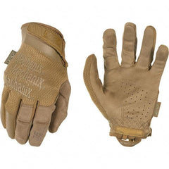 Mechanix Wear - Size S Work Gloves - For Mechanic's & Lifting, Uncoated, Hook & Loop Cuff, Full Fingered, Tan, Paired - Americas Tooling