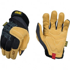 Mechanix Wear - Size S Abrasion Protection Work Gloves - For Mechanic's & Lifting, Uncoated, Hook & Loop Cuff, Full Fingered, Black, Paired - Americas Tooling