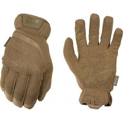 Mechanix Wear - Size S Work Gloves - For Mechanic's & Lifting, Uncoated, Elastic Band Cuff, Full Fingered, Tan, Paired - Americas Tooling