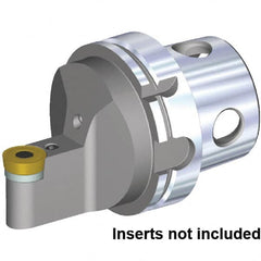 Kennametal - Neutral Cut, Size KM4X100, RCMX3209M0RP Insert Compatiblity, External Modular Turning & Profiling Cutting Unit Head - 16mm Ctr to Cutting Edge, 110mm Head Length, Through Coolant, Series Fix-Perfect - Americas Tooling