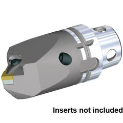 Kennametal - Neutral Cut, Size KM4X63, CN.. 120408 & CN.. 432 Insert Compatiblity, Internal Modular Turning & Profiling Cutting Unit Head - 115mm Head Length, Through Coolant, Series KM4X - Americas Tooling