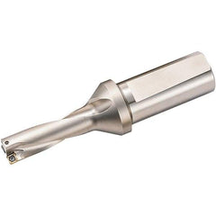 Kyocera - 2.814" Max Drill Depth, 3xD, 0.938" Diam, Indexable Insert Drill - 2 Inserts, 1" Shank Diam, Weldon Shank - Americas Tooling