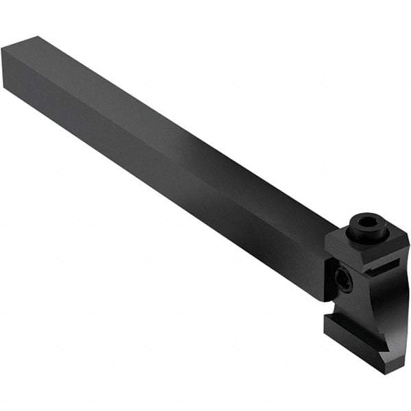 Seco - Tool Block Style 150.10-JETI, 15.49mm Blade Height, 80.3mm OAL, 1/2" OAH, Indexable Cutoff Blade Tool Block - 0.5mm Shank Height, 1/2" Shank Width, Through Coolant - Americas Tooling