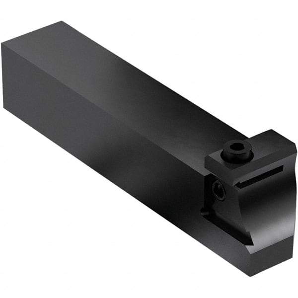 Seco - Tool Block Style 150.10-JETI, 15.49mm Blade Height, 118.3mm OAL, 1" OAH, Indexable Cutoff Blade Tool Block - 1mm Shank Height, 1" Shank Width, Through Coolant - Americas Tooling