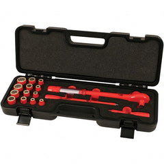 Wiha - 16 Piece Adjustable Torque Wrench & Socket Set - Americas Tooling