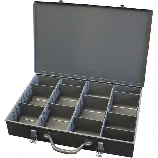 Durham - Adjustable Compartment Gray Small Parts Compartment Box - Americas Tooling