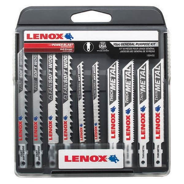 Lenox - Jig Saw Blade Sets Blade Material: Bi-Metal Minimum Blade Length (Inch): 3-5/8 - Americas Tooling