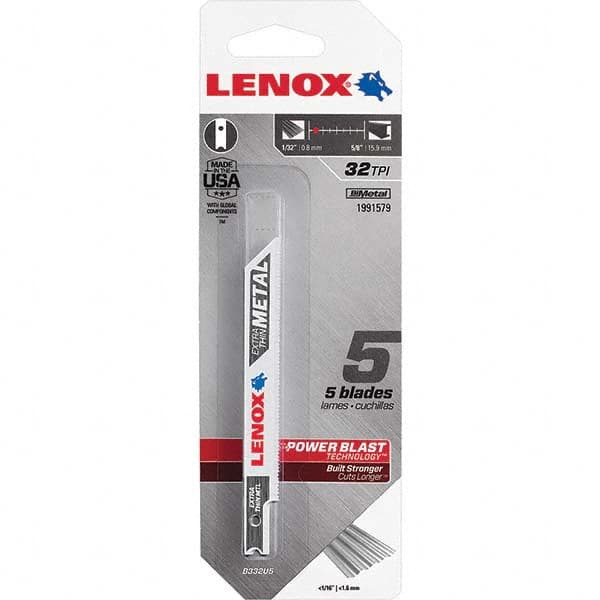 Lenox - Jig Saw Blades Blade Material: Bi-Metal Blade Length (Inch): 3-5/8 - Americas Tooling