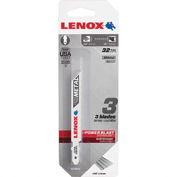 Lenox - Jig Saw Blades Blade Material: Bi-Metal Blade Length (Inch): 3-5/8 - Americas Tooling