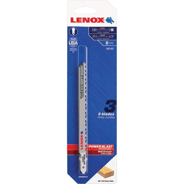 Lenox - Jig Saw Blades Blade Material: Bi-Metal Blade Length (Inch): 4-5/8 - Americas Tooling