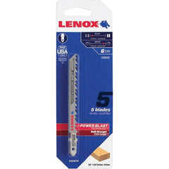 Lenox - Jig Saw Blades Blade Material: Bi-Metal Blade Length (Inch): 4 - Americas Tooling